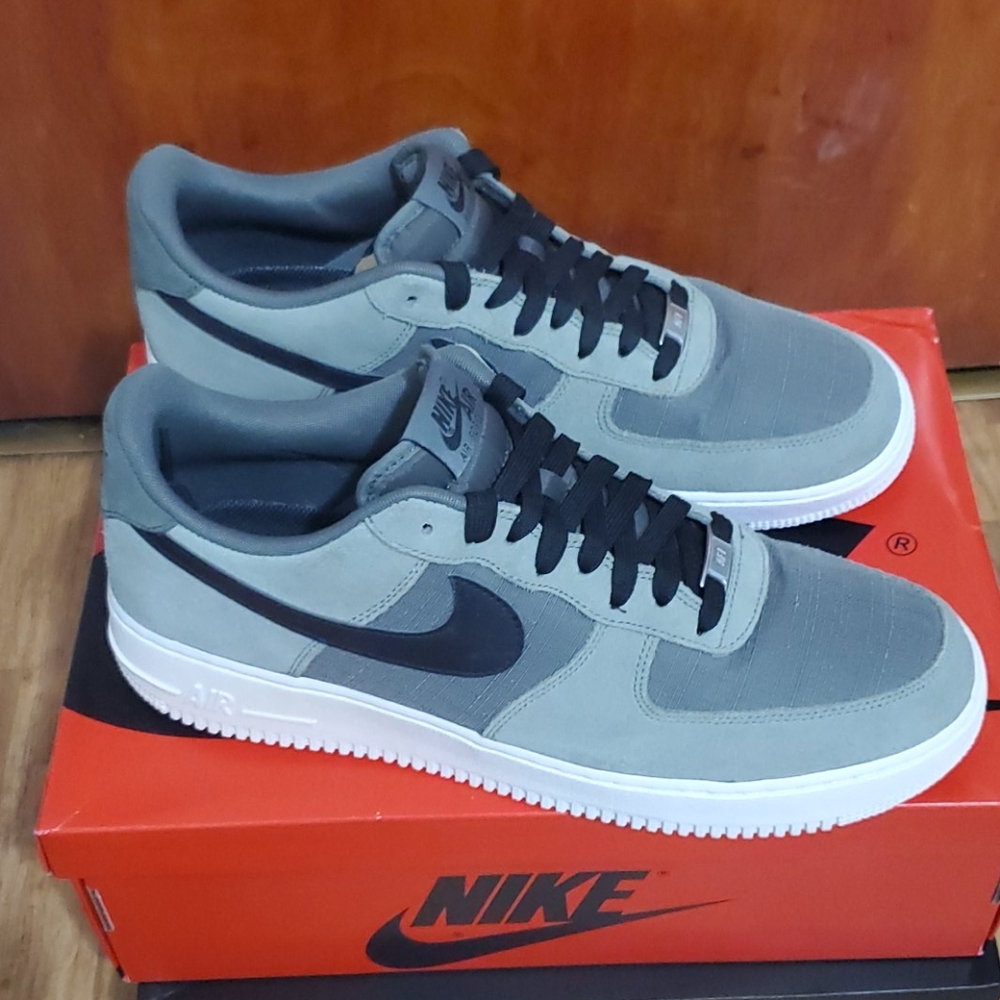 Nike Air Force1 size 13 green,gray,black and white